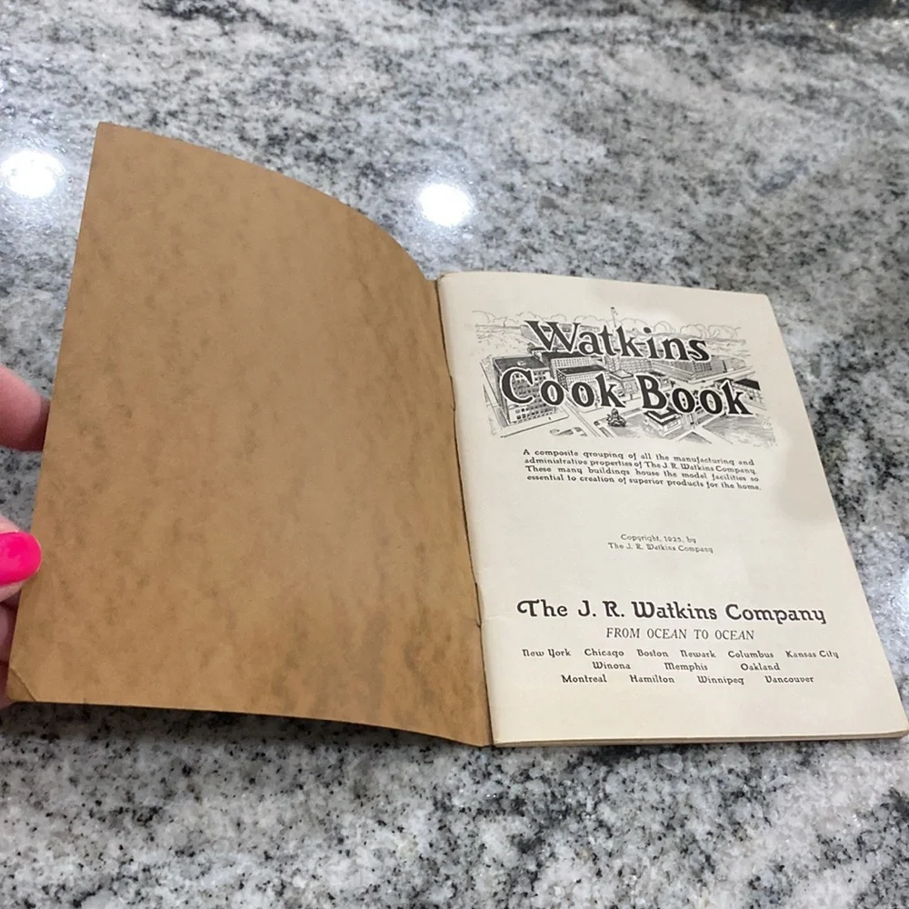 Antique 1st Edition 1925 Watkins Cook Book!